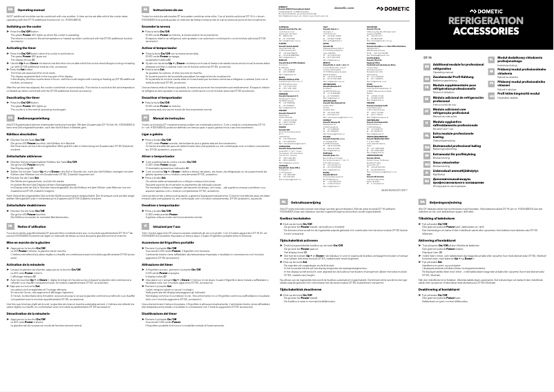Imagen de la primera página del manual del dispositivo DT-16