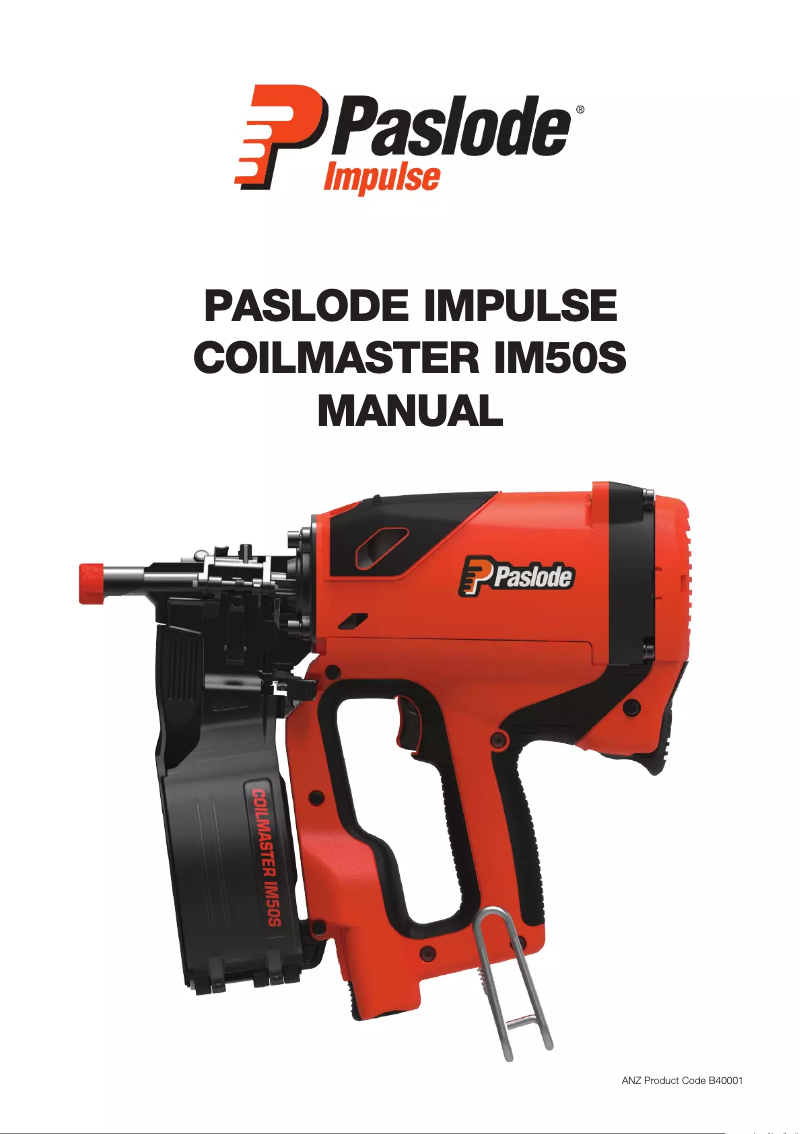 Image de la première page du manuel de l'appareil Impulse CoilMaster IM50S