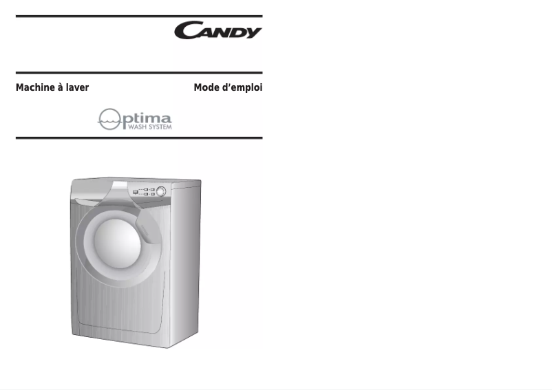Page 1 de la notice Manuel utilisateur Candy CO 372-47