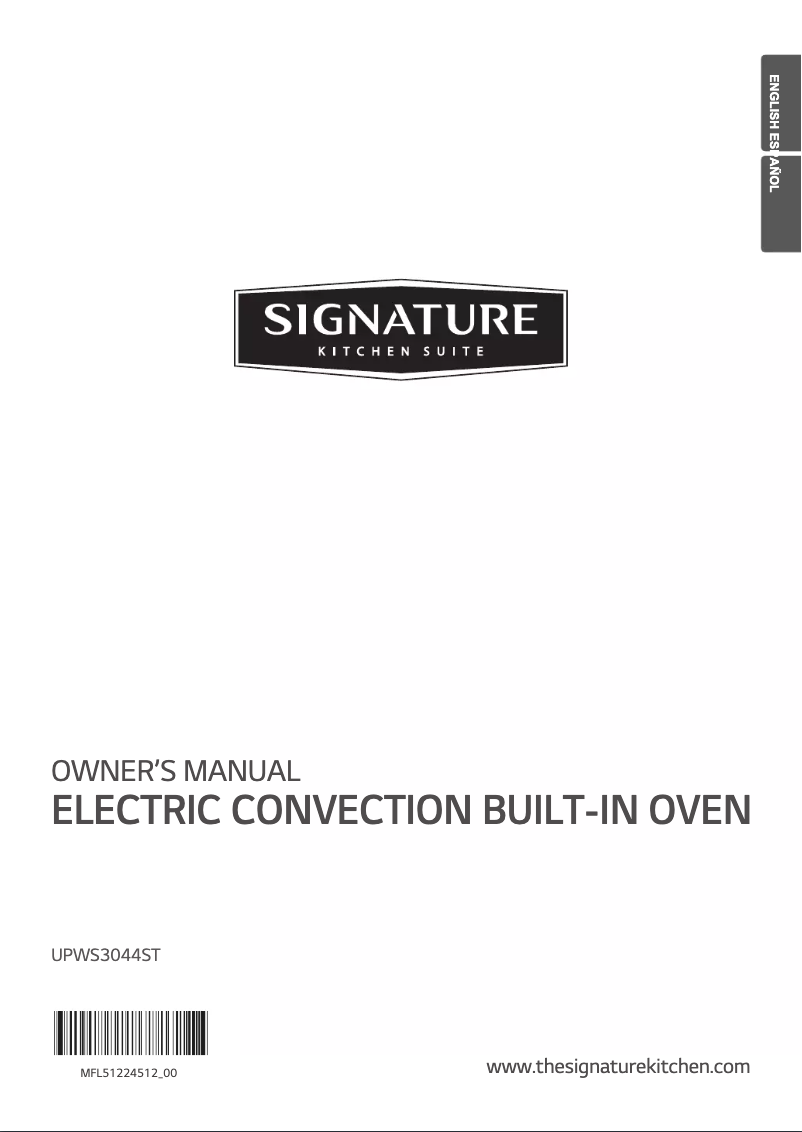 Page n°1 - Manuel utilisateur Signature UPWS3044ST