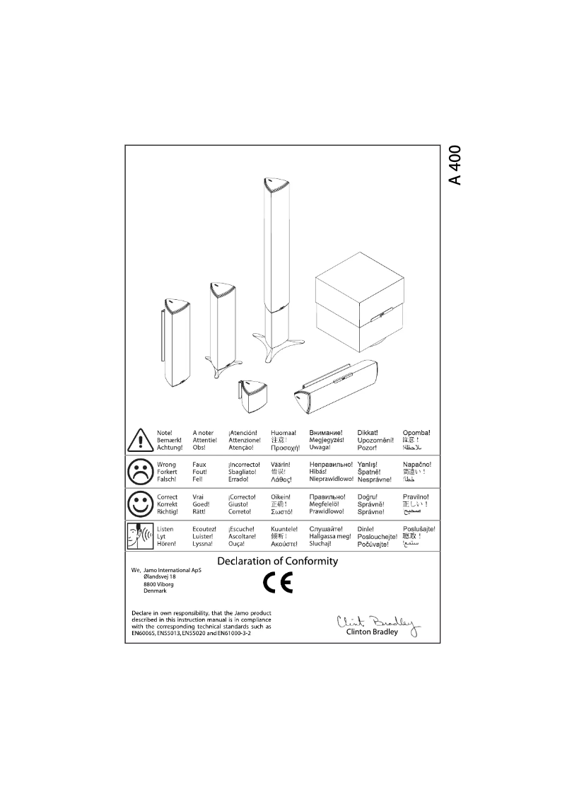 Page 1 de la notice Manuel utilisateur Jamo A 402