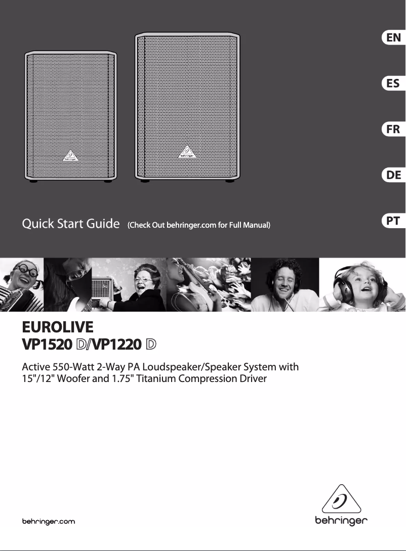 Page n°1 - Mode d'emploi Behringer Eurolive VP1520D