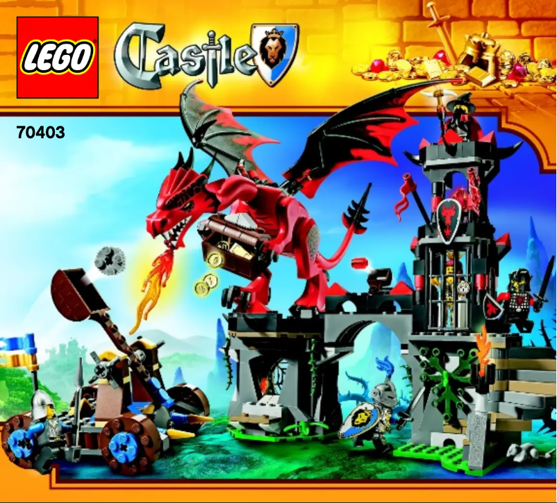 Page 1 de la notice Manuel utilisateur Lego Dragon Mountain