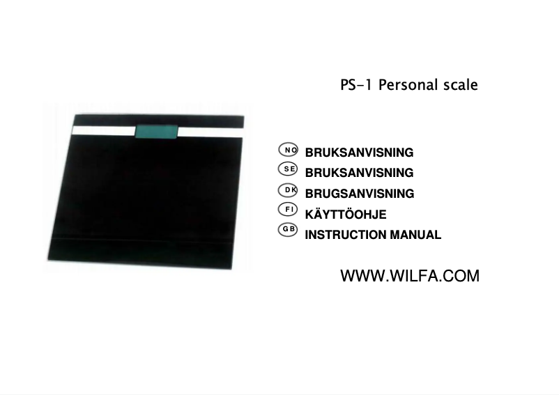 Image de la première page du manuel de l'appareil PS-1