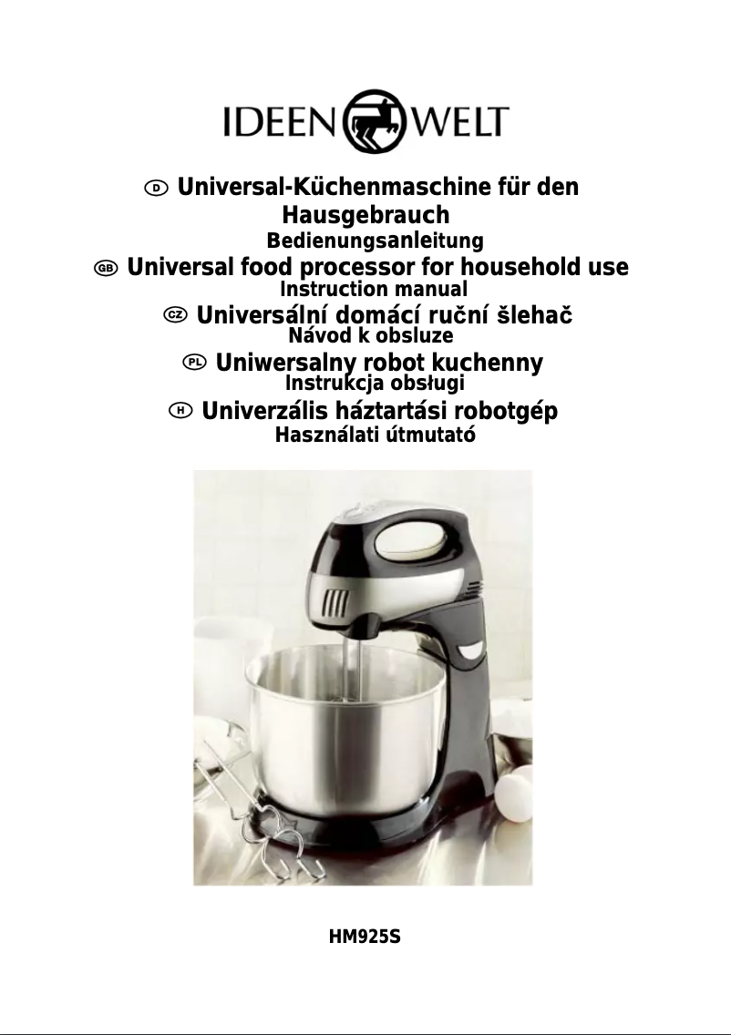 Page 1 de la notice Manuel utilisateur IdeenWelt HM925S