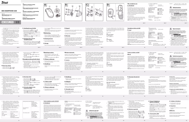 Page 1 de la notice Manuel utilisateur Crivit HG03704