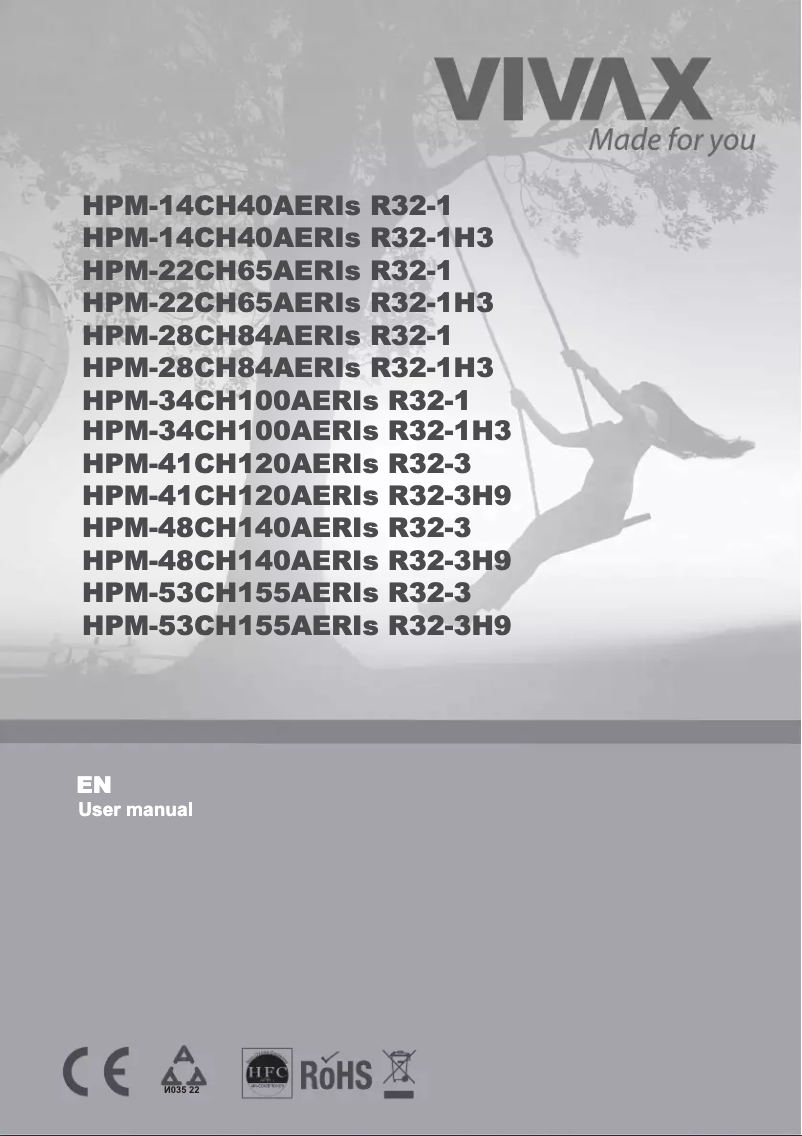 Page n°1 - Manuel utilisateur Vivax HPM-41CH120AERIs R32-3