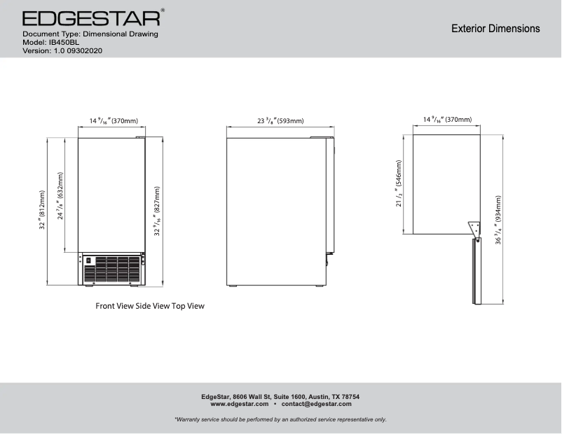 Image de la première page du manuel de l'appareil IB450BL