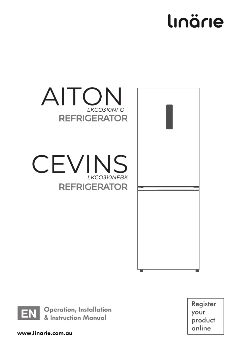 Page 1 de la notice Manuel utilisateur Linarie Cevins LKCO310NFBK