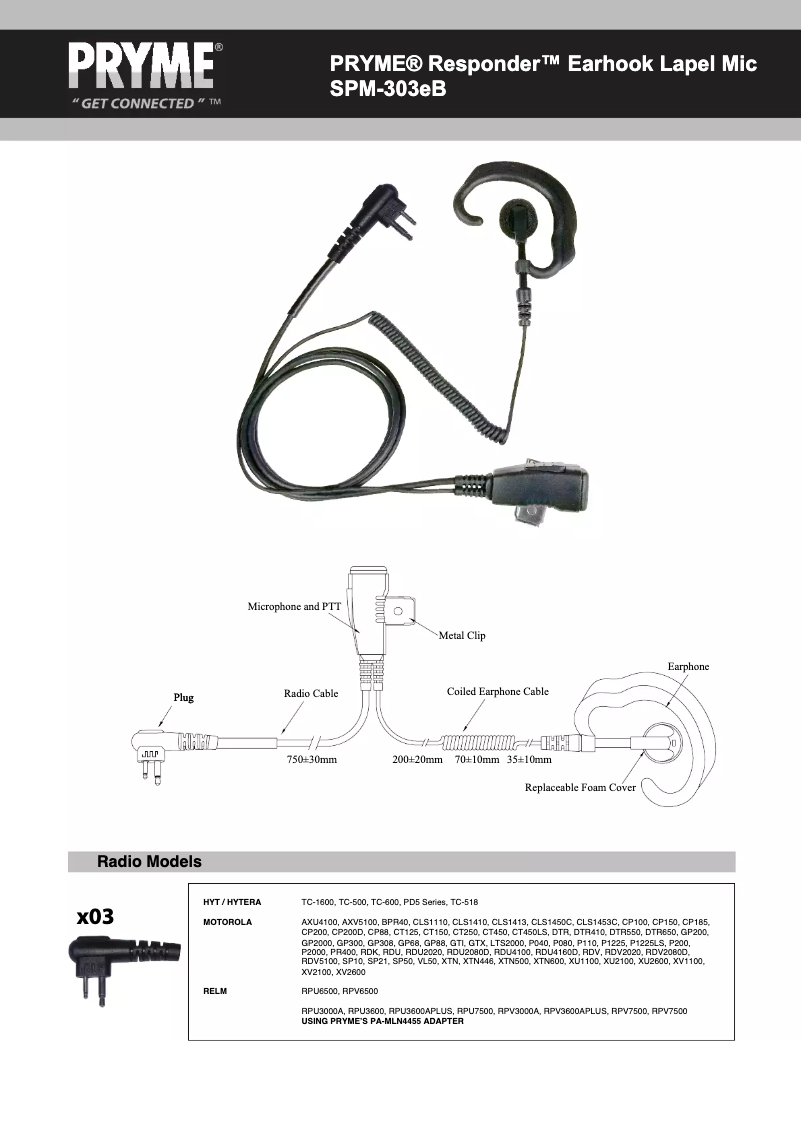 Página 1 del manual Manual de usuario Pryme SPM-303eB