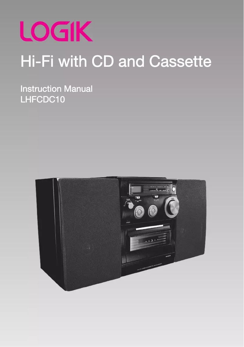 Page 1 de la notice Manuel utilisateur Logik LHFCDC10