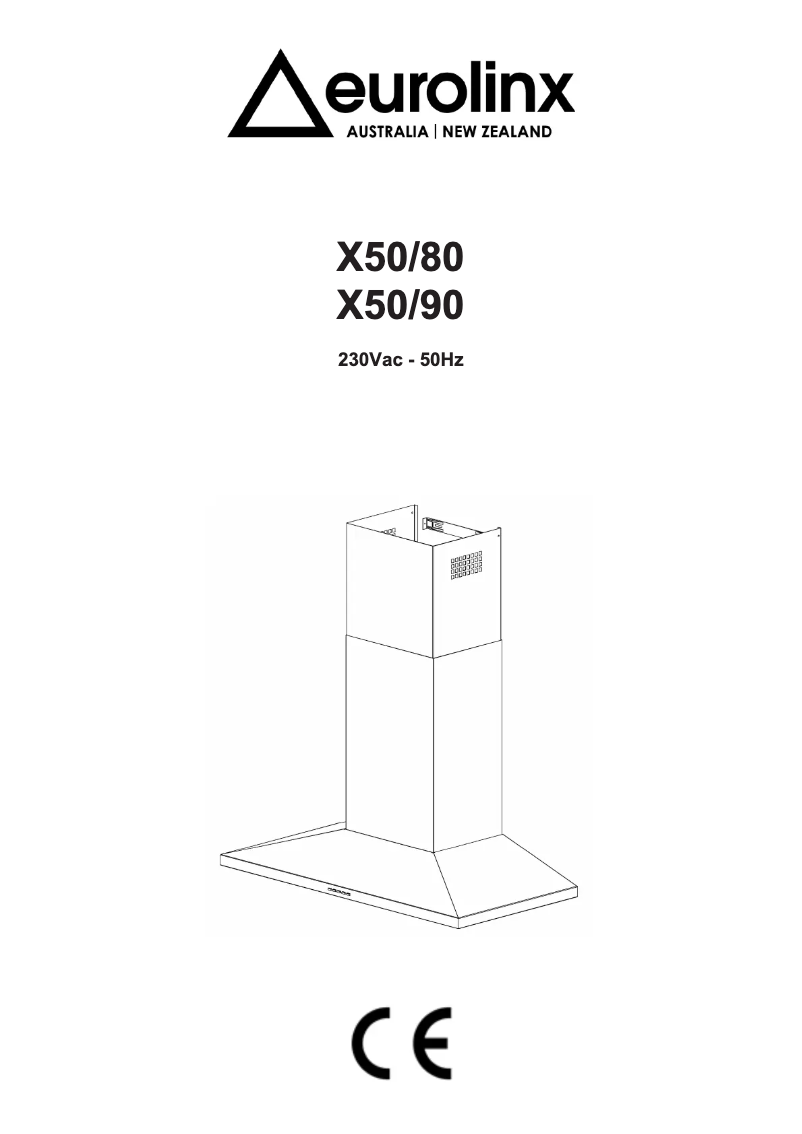 Image de la première page du manuel de l'appareil X50