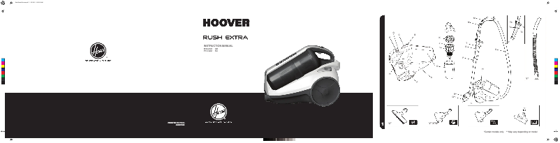 Página 1 del manual Manual de usuario Hoover Rush Extra TRE1420 019