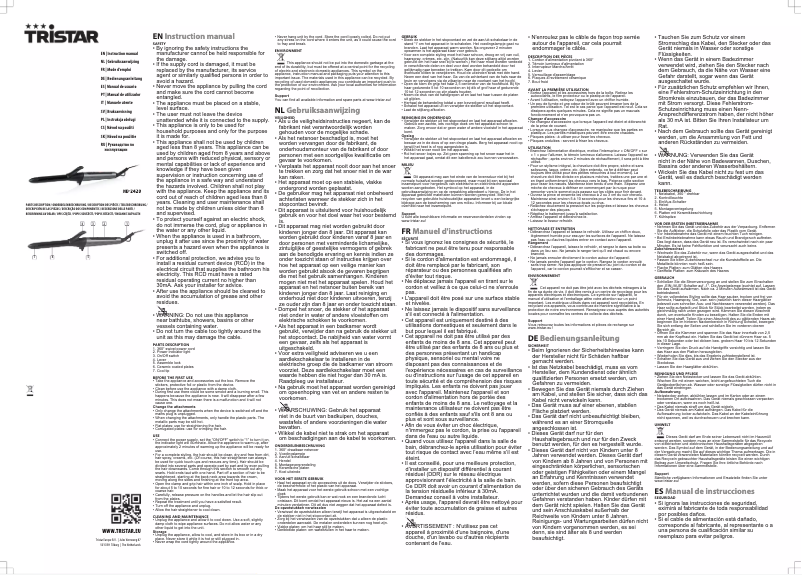 Image de la première page du manuel de l'appareil HD-2420