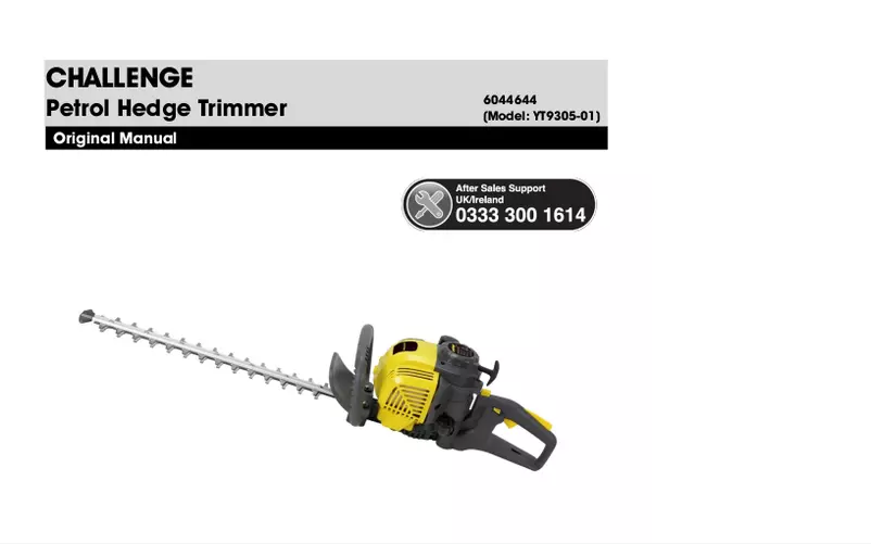 Page n°1 - Manuel utilisateur Challenge YT9305-01