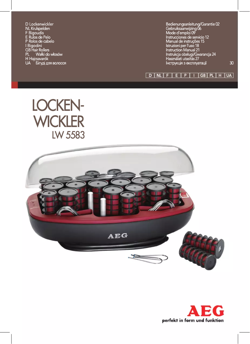 Page 1 de la notice Manuel utilisateur AEG LW 5583