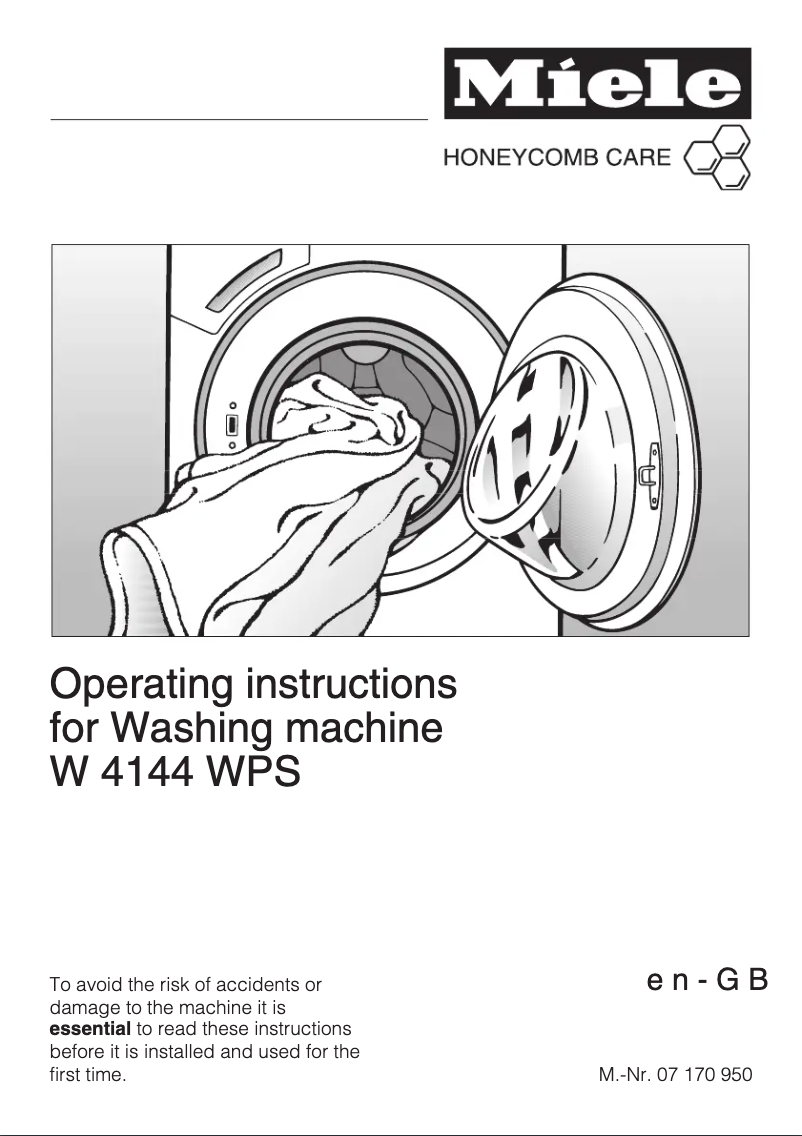 Image de la première page du manuel de l'appareil Softronic W 4144 WPS