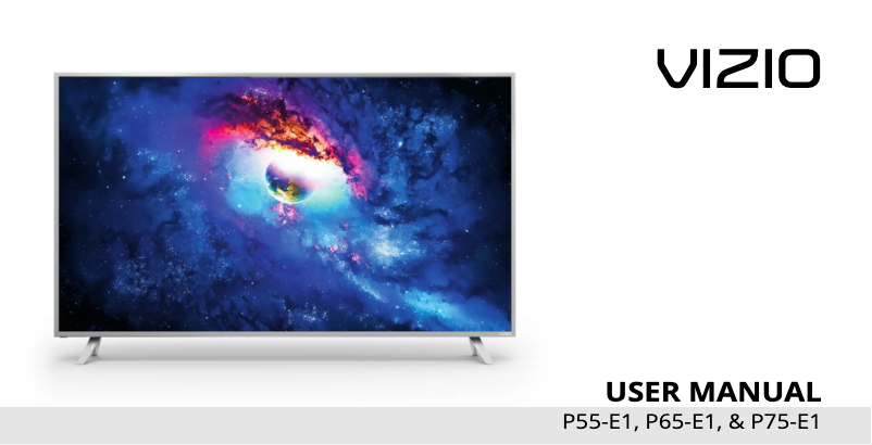 Image de la première page du manuel de l'appareil SmartCast P75-E1