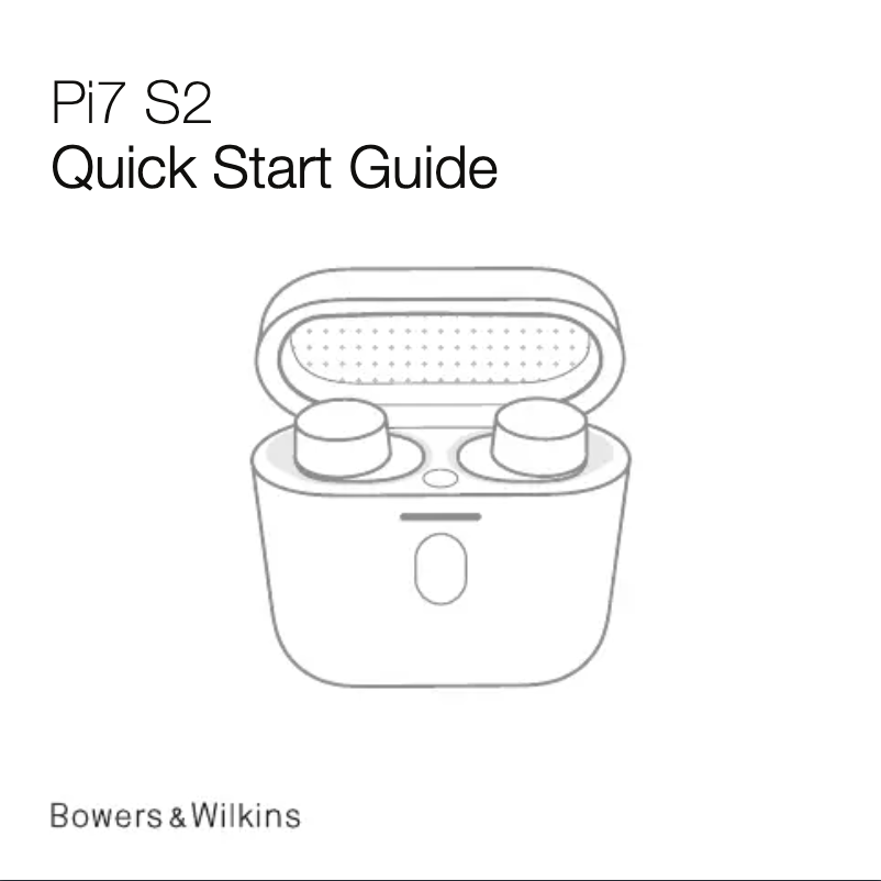 Página 1 del manual Guía de inicio rápido Bowers & Wilkins Pi7 S2