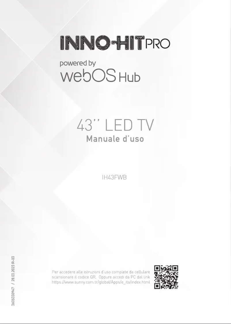Page 1 de la notice Manuel utilisateur Inno-Hit IH43FWB