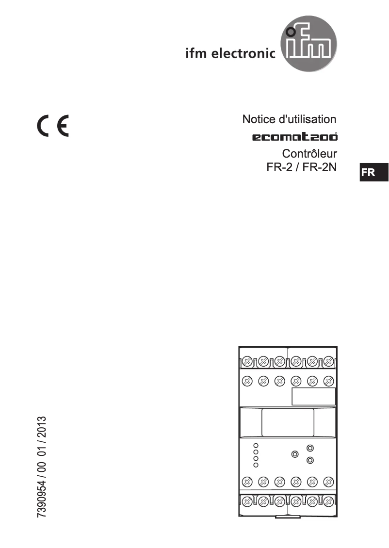Page n°1 - Manuel utilisateur IFM DD2605