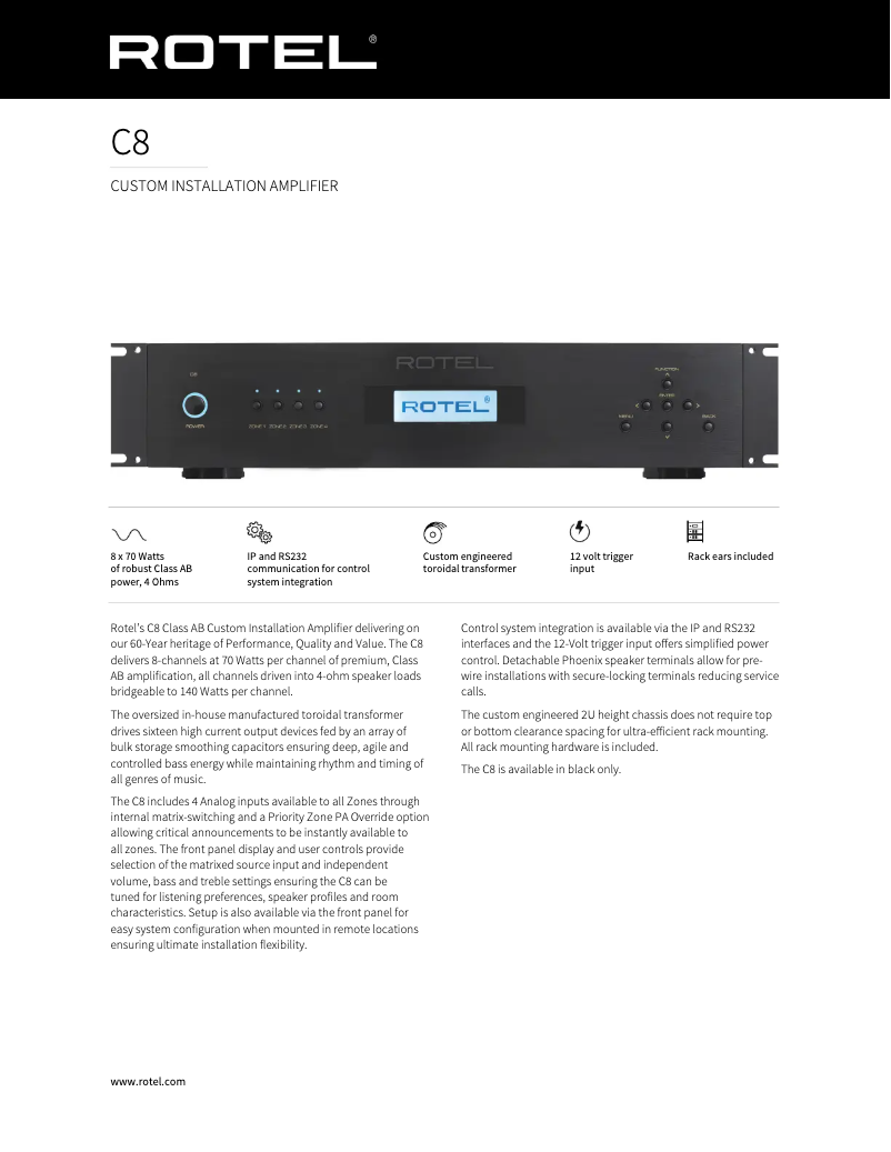 Image de la première page du manuel de l'appareil C8