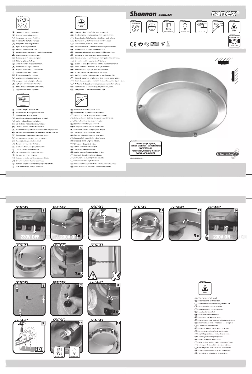 Page n°1 - Manuel utilisateur Ranex Shannon