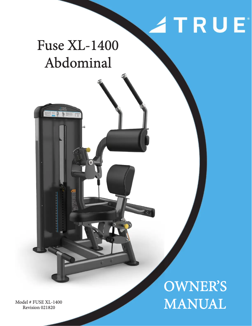 Image de la première page du manuel de l'appareil Fuse XL-1400
