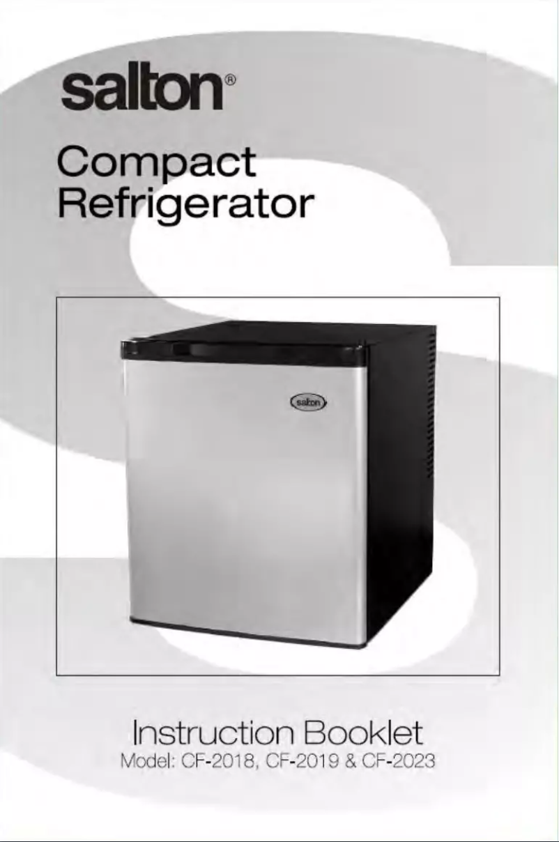 Page 1 de la notice Manuel utilisateur Salton CF2018