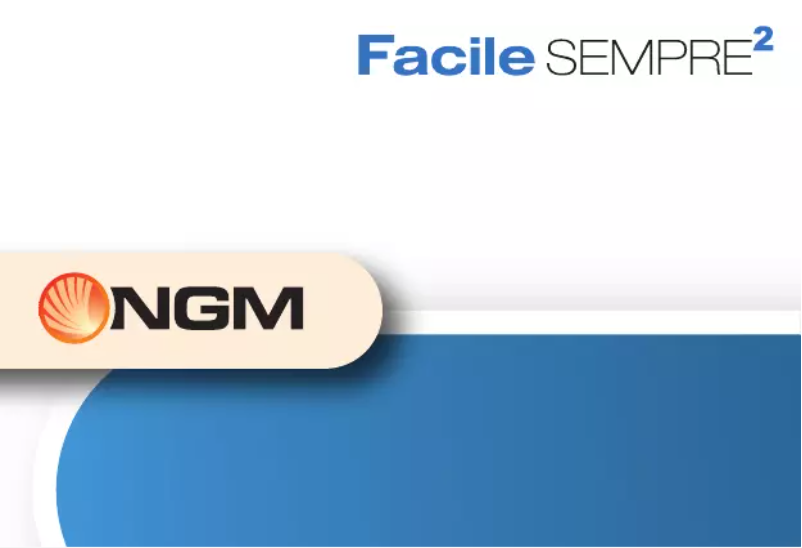 Page n°1 - Manuel utilisateur NGM Facile Sempre 2