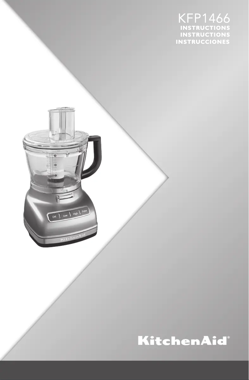 Page n°1 - Manuel utilisateur KitchenAid KFP1466OB