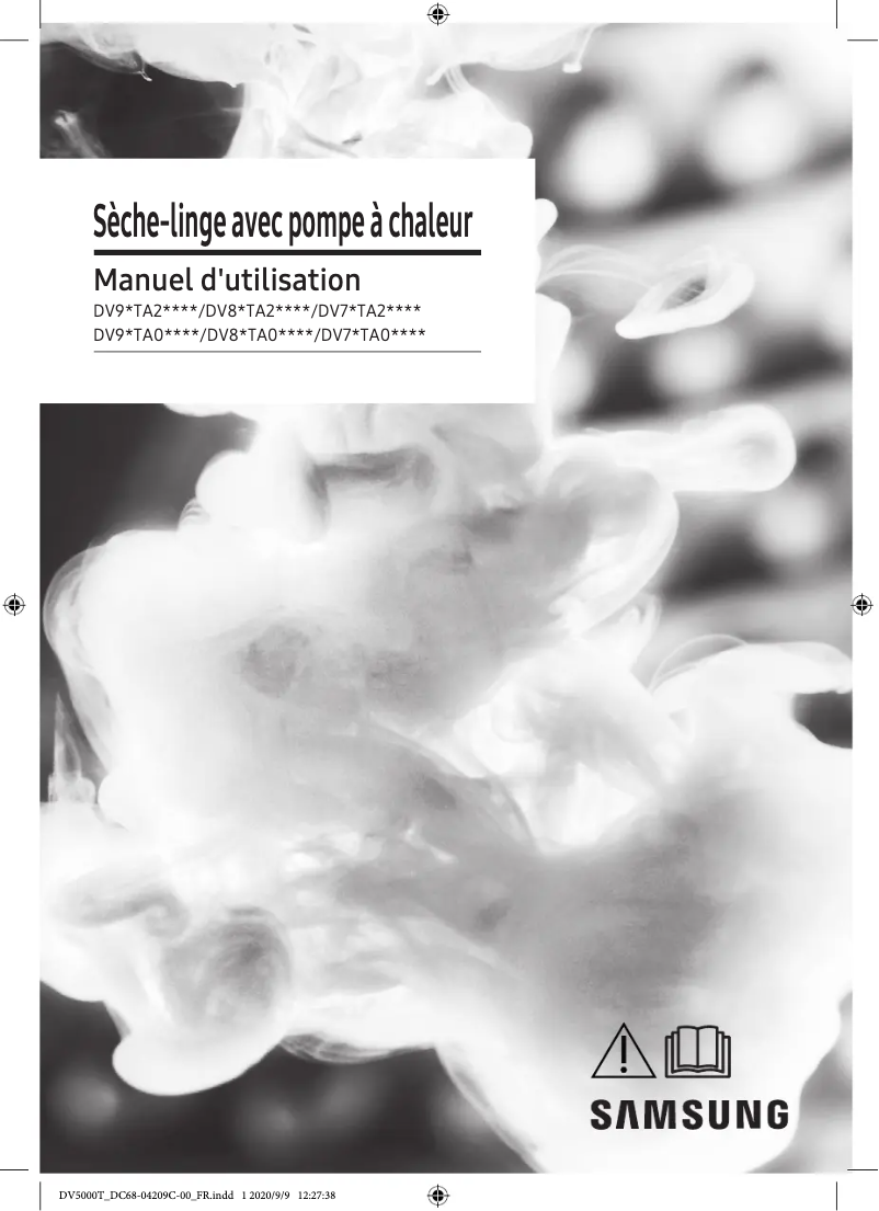 Page 1 de la notice Manuel utilisateur Samsung DV80TA020DH