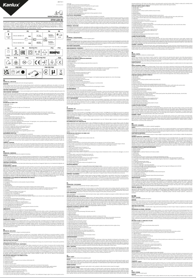 Imagen de la primera página del manual del dispositivo VARSO LED 18W-NW-L