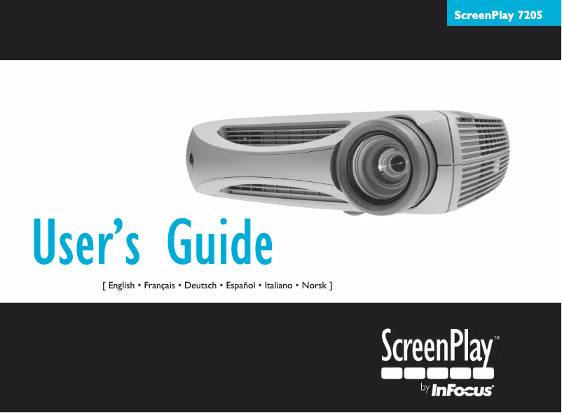 Image de la première page du manuel de l'appareil ScreenPlay SP7205