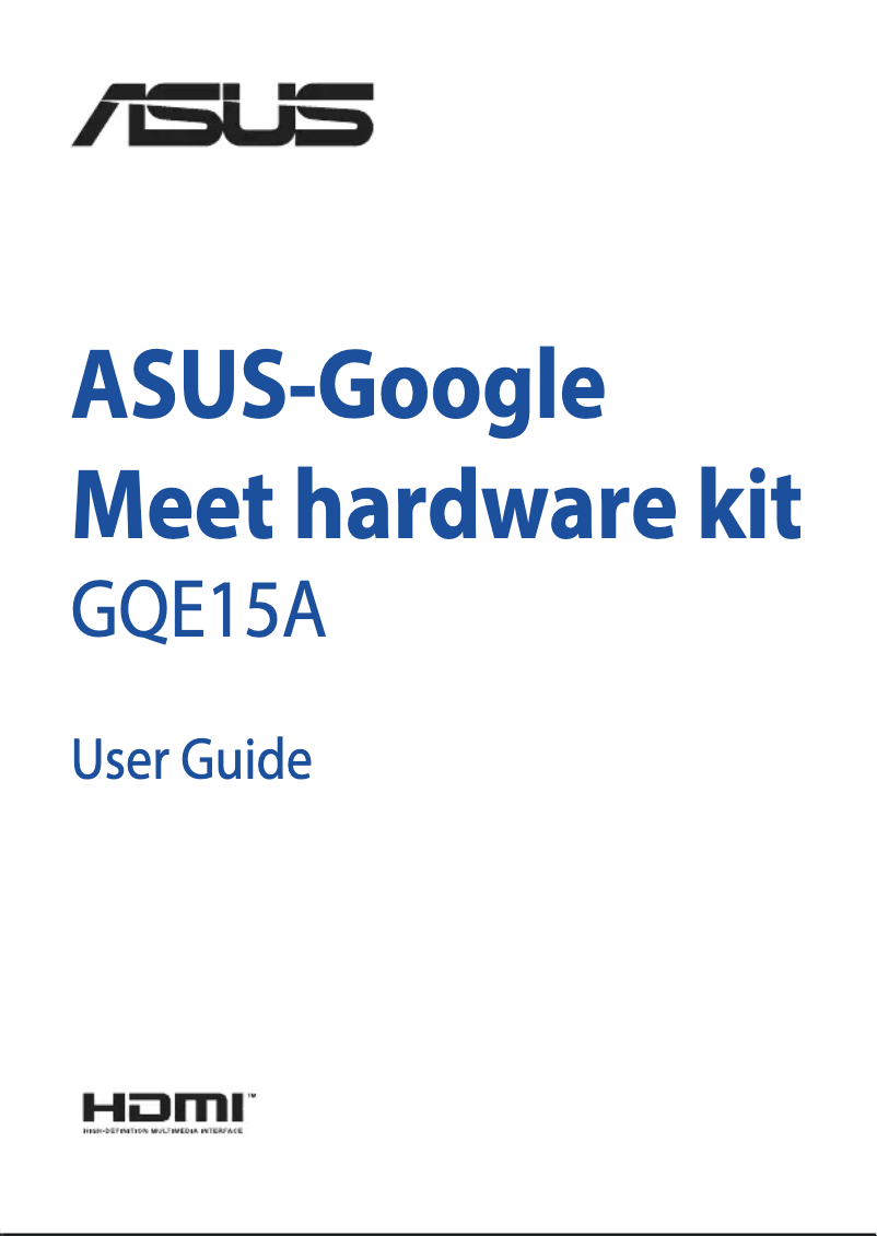 Page n°1 - Manuel utilisateur Asus GQE10A