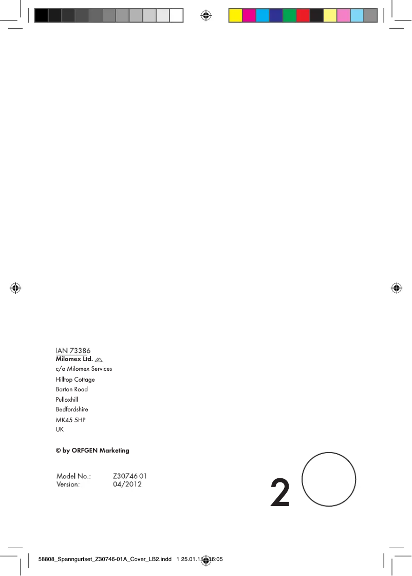 Page 1 de la notice Manuel utilisateur Powerfix IAN 73386