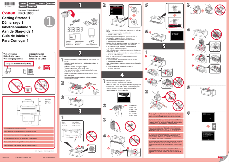 Page 1 de la notice Manuel utilisateur Canon ImagePROGRAF PRO-1000 - Windows