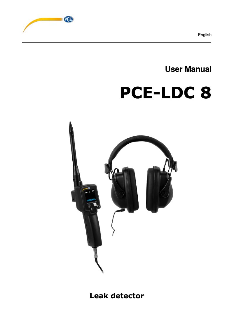 Page n°1 - Manuel utilisateur PCE Instruments PCE-LDC 8