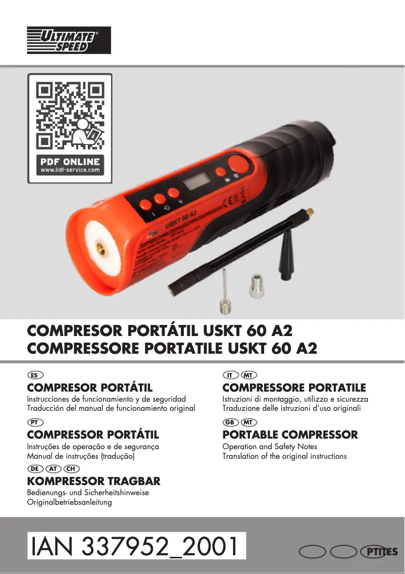 Page n°1 - Manuel utilisateur Ultimate Speed USKT 60 A2
