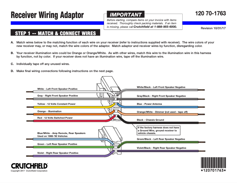 Page n°1 - Manuel utilisateur Metra 70-1763