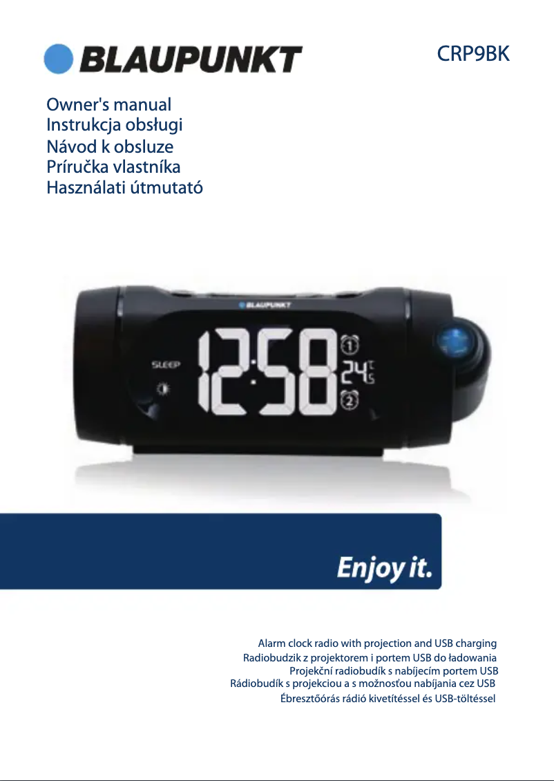 Page n°1 - Manuel utilisateur Blaupunkt CRP9BK