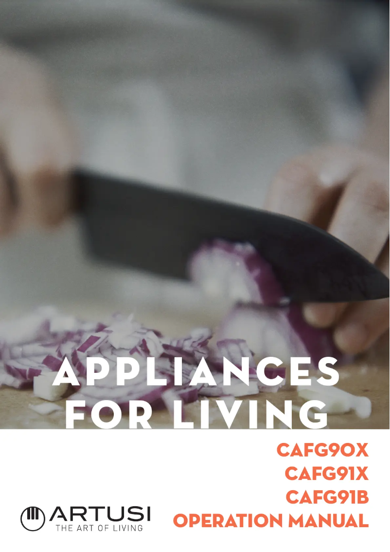 Page 1 de la notice Manuel utilisateur Artusi CAFG91B