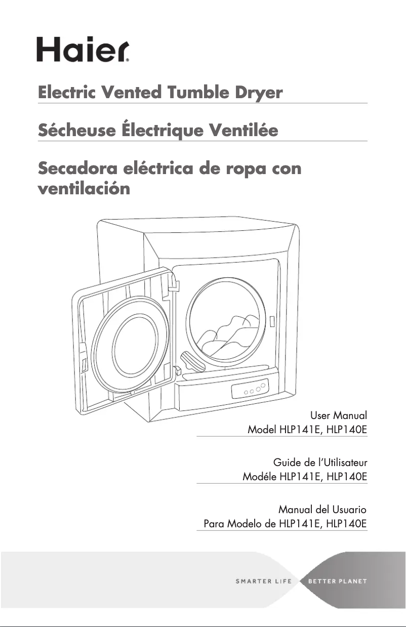 Page 1 de la notice Manuel utilisateur Haier HLP141E
