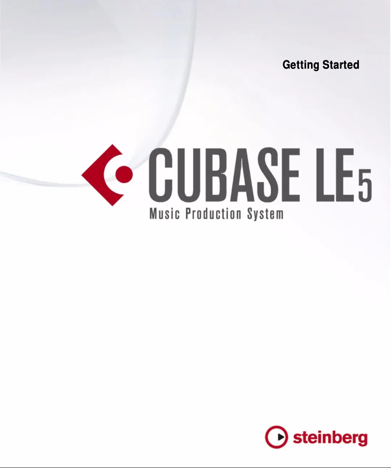 Page 1 de la notice Guide de démarrage rapide Steinberg Cubase LE 5