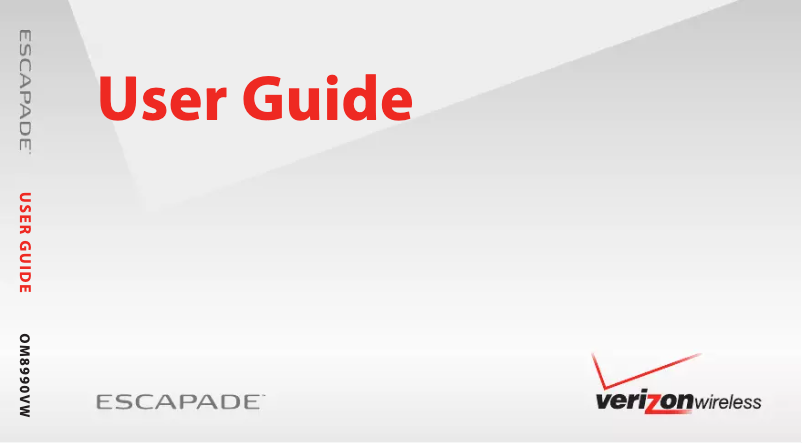 Image de la première page du manuel de l'appareil Escapade