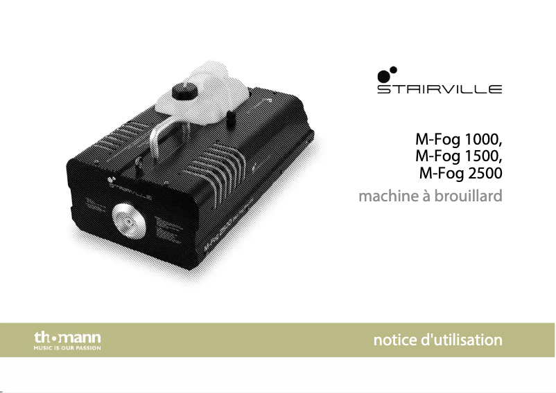 Page 1 de la notice Manuel utilisateur Stairville M-Fog 2500