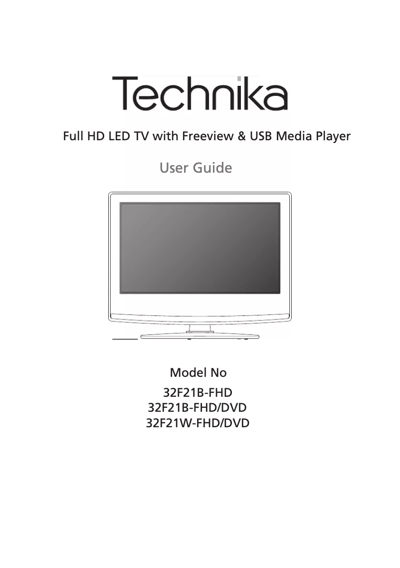 Page n°1 - Manuel utilisateur Technika 32F21B-FHD