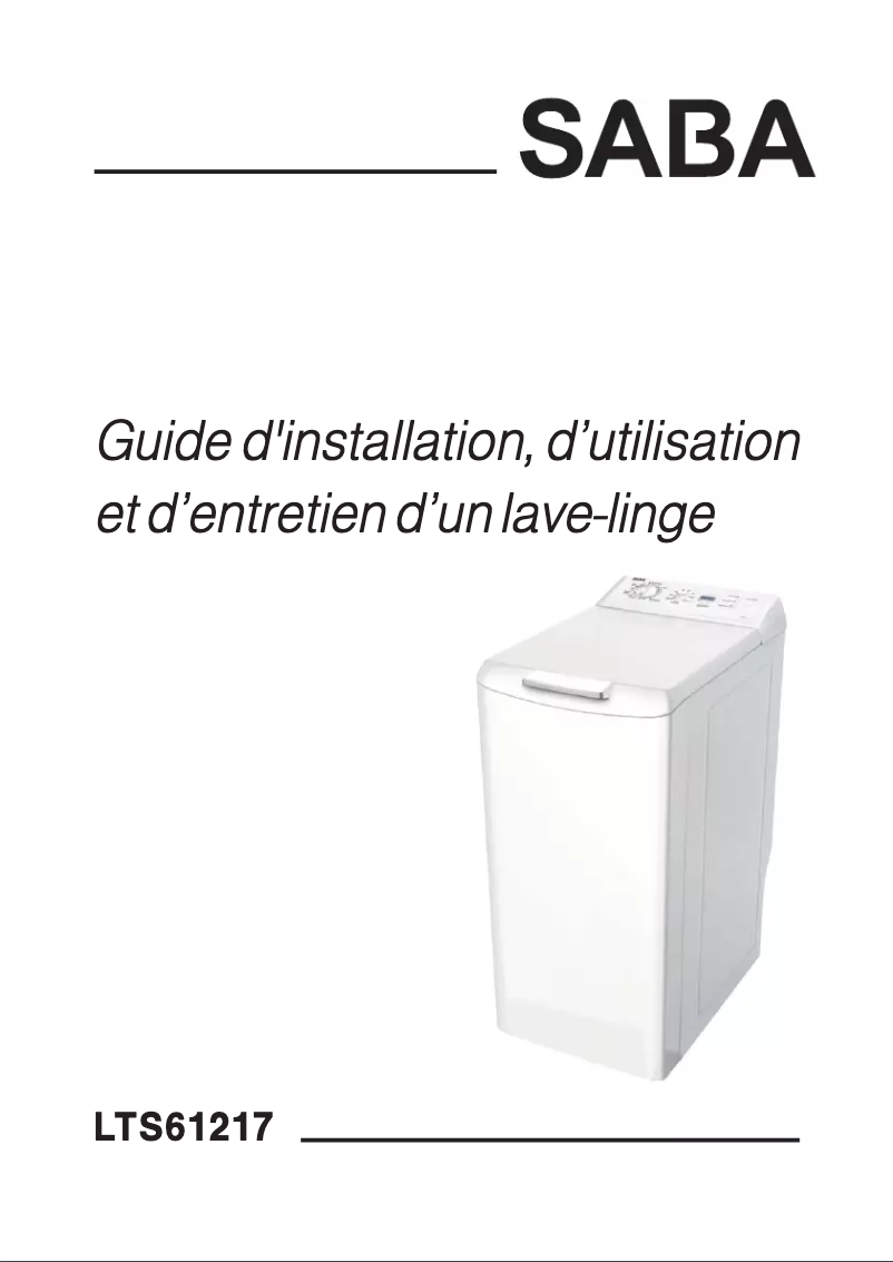Page 1 de la notice Manuel utilisateur Saba LTS61217
