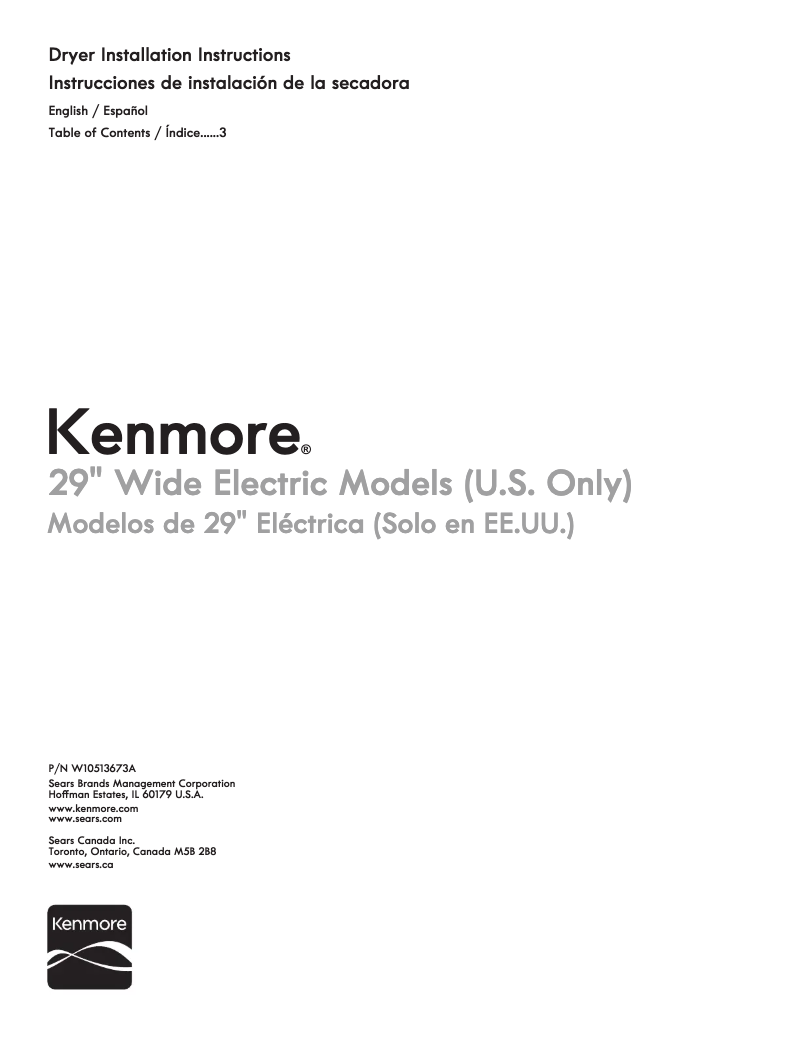 Page n°1 - Fiche technique Kenmore 60222