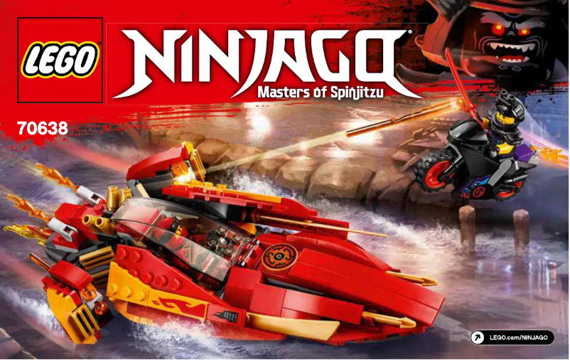 Page 1 de la notice Consignes visuelles Lego Ninjago 70638